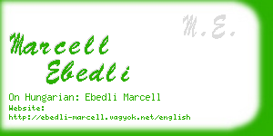 marcell ebedli business card